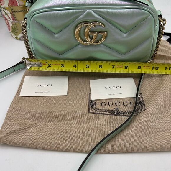 Women's Gucci GG Marmont medium shoulder bag made in Italy - Picture 10 of 13
